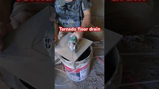 Tornado floor drain construction tileinstallation homedecoration tiles homeimprovement [upl. by Htiekal]