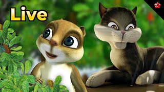 🔴 LIVE STREAM 🎬 Manjadi Cartoon Live for Kids 😻 Kathu and Pupi Stories and Songs 🐶 [upl. by Michail]