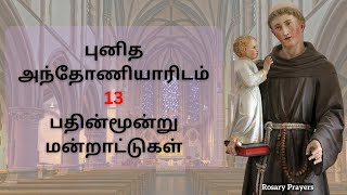 புனித அந்தோணியாரிடம் 13 மன்றாட்டுகள்  St Anthony Prayer in Tamil rosaryprayers [upl. by Dunc]