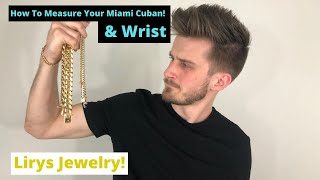 How to Measure a Miami Cuban Link Bracelet with Box Clasp amp Your Wrist  Lirys [upl. by Mimi]