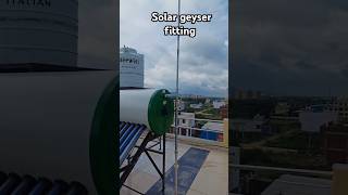 Solar geyser installation [upl. by Aciretal]