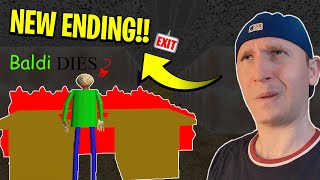 Baldi Dies 2 NEW ENDING UPDATE  Baldis Basics [upl. by Neysa]