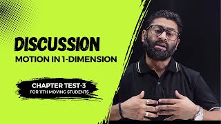 DISCUSSION CHAPTER TEST  3 PART2  MOTION IN 1D  DAY  10  11EM  Neeraj Bhardwaj [upl. by Novihc50]