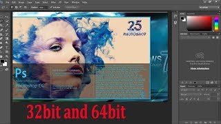 How to install photoshop cc 32 bit  install photoshop cc 2018 [upl. by Tori]