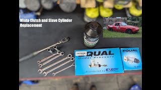 How to Replace Miata Clutch Master amp Slave Cylinder  StepbyStep [upl. by Ahsiekin]