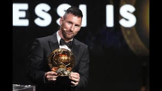 Messi 8vo Balón de Oro Discurso completo mención a Maradona  video homenaje [upl. by Notluf651]