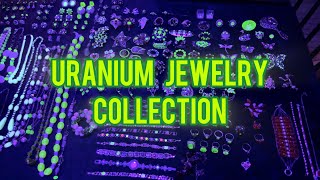 Organizing My Vintage Uranium Glass Jewelry Display Case Setup ☢️💚 [upl. by Hallam39]