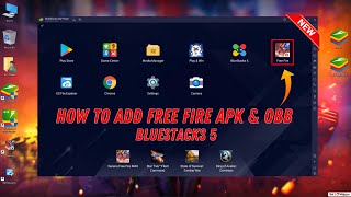 How To Add Free Fire APK and OBB File in Bluestacks 5 [upl. by Allez]