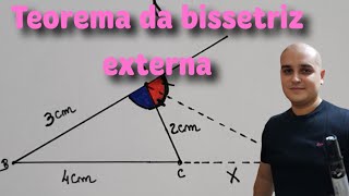 Teorema da bissetriz externa de um triângulo [upl. by Kaycee]