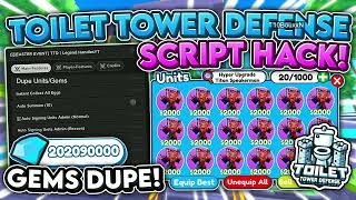 NEW Toilet Tower Defense Script Hack GUI INFINITE RANGE 100 WIN FPS BOOST amp More [upl. by Suzanna]