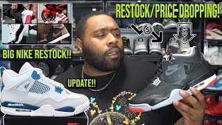 MORE RESTOCKS ON THE WAY JORDAN 4 MILITARY BLUE UPDATE GREATEST AIR JORDAN OF ALL TIME [upl. by Acinorev]