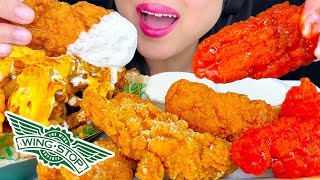 ASMR WINGSTOP CHICKEN TENDERS amp VOODOO FRIES HOT HONEY ORIGINAL HOT EATING SOUNDS ASMR Phan asmr [upl. by Jacquelynn]