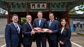 Launch of Irish beef into the Korean market [upl. by Fillian]