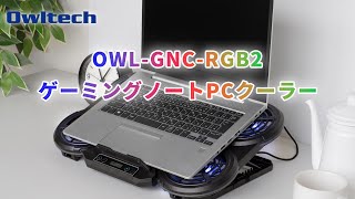 6基のファンでノートPCを冷却。RGBイルミネーション対応で液晶ディスプレイ搭載のゲーミングノートPCクーラー OWLGNCRGB2 オウルテック EXTREME COOL [upl. by Marlene]