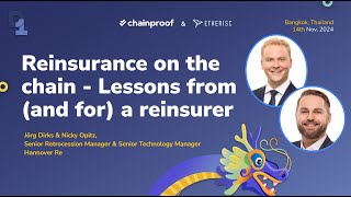 Reinsurance on the chain  Lessons from and for a reinsurer [upl. by Yenobe869]