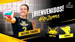 VOLEIBOL FEMENIL  Conf CONADEIP CETYS vs UDEM [upl. by Edmunda]