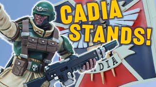 CADIA STANDS Warhammer 40k JoyToy Cadian Command Squad Veteran With Regimental Standard Review [upl. by Aidua]