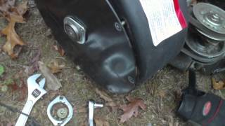 Ariens Zoom zero turn mower deck repair Part 1 [upl. by Crist484]