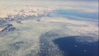 Flying over Greenland [upl. by Rebmetpes]