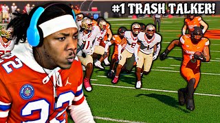 PLAYING THE 1 TRASH TALKER IN THE WORLD 🌎  OLD HEAD HAD ME SHOOK  COLLEGE FOOTBALL 25 [upl. by Aindrea239]