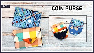 DIY Gift idea Double pocket coin purse amp card holder  free pattern Tendersmile Handmade [upl. by Hoes331]