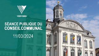 Conseil Communal  Ville de Verviers  11 mars 2024 [upl. by Kipp]