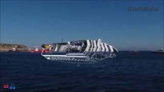 COSTA CONCORDIA ECCO COME VERRA RIMOSSA [upl. by Sileas729]