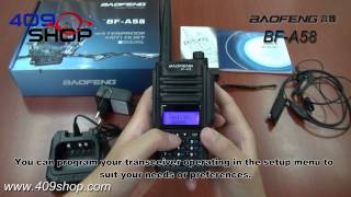 BAOFENG BFA58 Waterproof Anti Dust Two Way Radio [upl. by Cherye67]