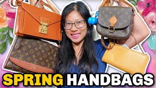 Top 8 Spring Summer Vintage LUXURY Handbags I ACTUALLY Used With Mod Shots Feat Louis Vuitton [upl. by Katzman]