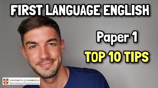 IGCSE First Language English  Paper 1 My Top 10 Tips [upl. by Elrebmik770]