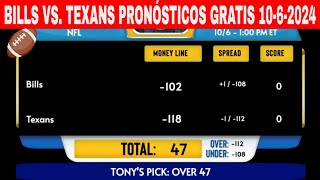 Buffalo Bills vs Houston Texans 1062024 Semana 5 Pronósticos GRATIS de la NFL para Hoy [upl. by Meesan]