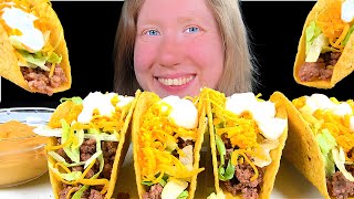 ASMR CHEESY TACOS MUKBANG EATING SOUNDS [upl. by Myrtia]