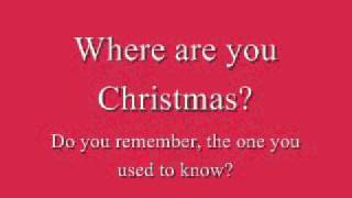 Faith Hill  Where Are You Christmas Lyrics [upl. by Sinylg]