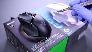 Razer Basilisk V3 Pro Vs G502 X Unboxing  ASMR [upl. by Blancha]