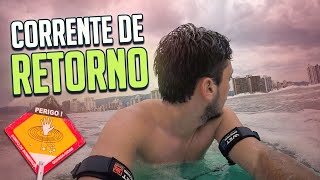 CAÍ NUMA CORRENTE DE RETORNO ENQUANTO SURFAVA  VLOG 08  ENTRE ONDAS [upl. by Yrotciv]