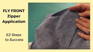 How to Sew a Fly Front Zipper Application that is Super Simple [upl. by Girard]