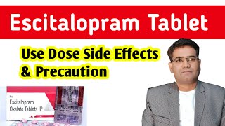 What are Escitalopram tablets uses dose side effects  Lexapro drug for depression  Explained [upl. by Mharba]