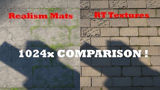 Realism Mats VS Hodiltons RT textures  1024x  Cinematic Comparison [upl. by Sekoorb407]