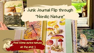 Junk Journal Flip through Nordic Nature [upl. by Yemane]