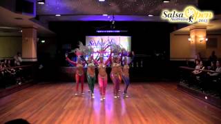 LDA Pro Samba Team Latin Open Soloist  Australian Salsa Open 2013 [upl. by Lezah354]