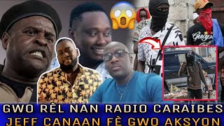 Gwo rèl nan Radio Caraïbes matin an Jeff Gwo Lwa Debake al pran yo Chèf Polis kenya M ouri Haiti [upl. by Coe]