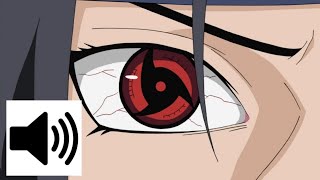 Mangekyou sharingan sound effect 🔊  Itachi activates his mangekyou sharingan [upl. by Earlene]