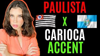 CARIOCA VERSUS PAULISTA ACCENT in portuguese 😱 [upl. by Eylloh]