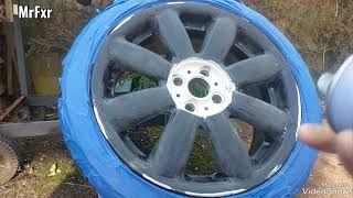 Alloy wheels refurbishment DIY mini one [upl. by Brost962]