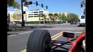 Davey Hamilton Drives an IndyCar in City Traffic [upl. by Peoples487]