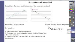 8 Korrelation och kausalitet [upl. by Gelasias]