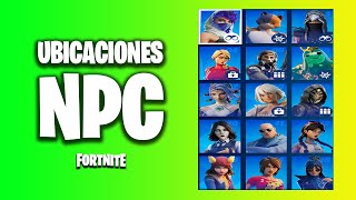 UBICACION de TODOS los NPC de FORTNITE CAPITULO 5 TEMPORADA 2 [upl. by Winny94]