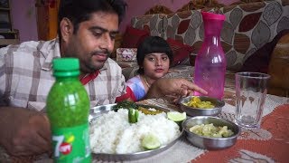 Eating show  eating pat shak and bottle gourd curry with vegetarian [upl. by Ayaros]