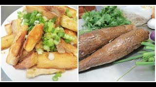 Delicious POISION  Yucca fries amp vegetable stir fry [upl. by Yelsel924]