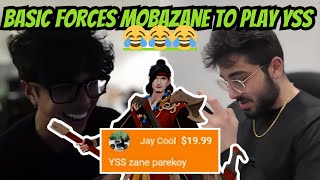 Basic and Mielow Forces Mobazane to Play Yi Sunshin in Rank Game Because of a Donation 😂 [upl. by Kciredor95]